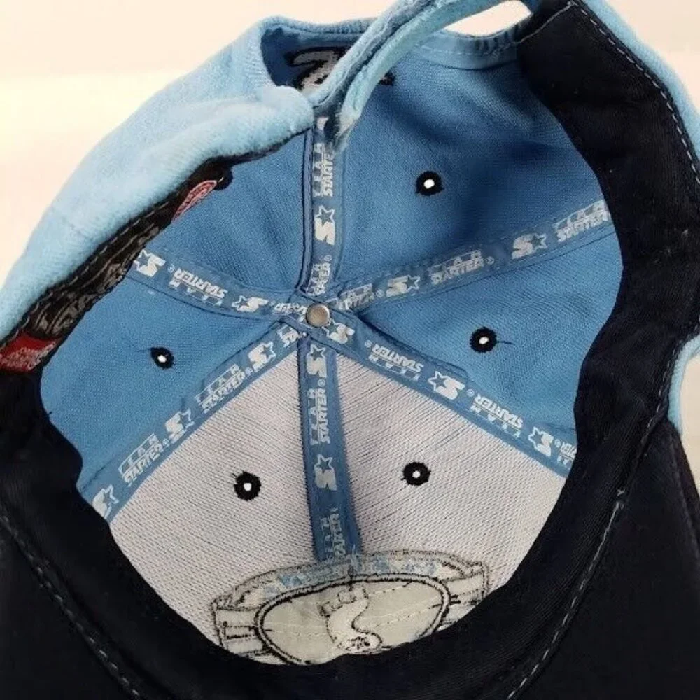 North‎ Carolina TarHeels Starter Hat Adjustable Strap UNC Blue Embroidered